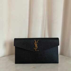 YSL Black Uptown Pouch