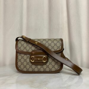 Gucci Brown Horsebit 1955 Shoulder Bag