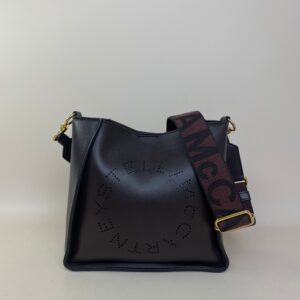 Stella Mccartney Brown Logo Crossbody Bag