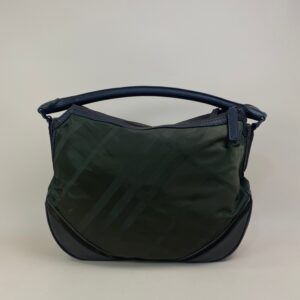 Burberry Bicolor Smoked Brooklyn Hobo Shoulder Bag