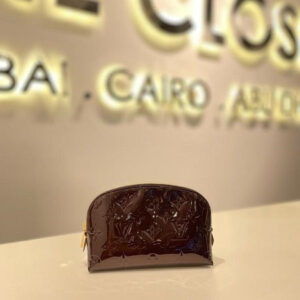 Louis Vuitton Burgundy Monogram Vernis Pouch