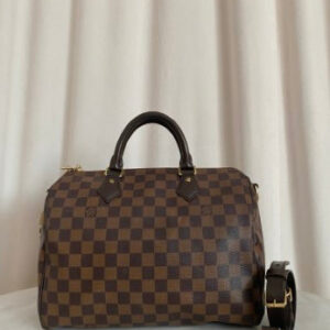 Louis Vuitton Damier Ebene Bandouliere Speedy 30 Bag