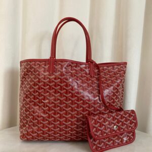 Goyard Red Gordyan Saint Louis PM Bag