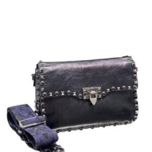 Valentino Black Rockstuds Crossbody Bag