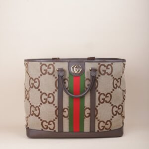Gucci Brown GG Jumbo Shopping Ophidia Bag