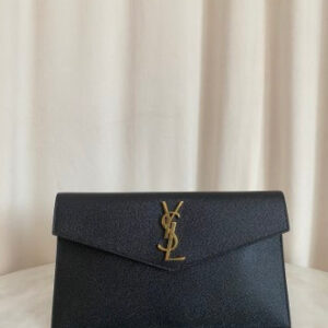 YSL Black Uptown Clutch