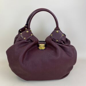 Louis Vuitton Burgundy Mahina Bordeaux Mini Lin Shoulder Bag