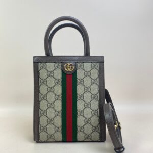 Gucci Bicolor Ophidia GG Supreme Handbag with Strap