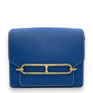 Roulis 23 Blue Zellige in Evercolor, Permabrass hardware