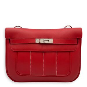 Berline 28 Rouge Casaque in Swift, Palladium hardware