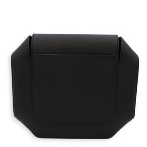 Octogone Pochette Black Pouch in Epsom