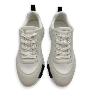 Bouncing 36 Blanc Sneakers in Chevre Velours
