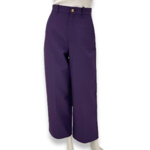 Purple Trousers 38 Ready-To-Wear in Polyester