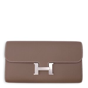 Constance To Go Etoupe Crossbody Bag in Epsom, Palladium hardware