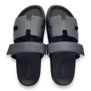 Chypre 42.5 Black Sandal in Calfskin