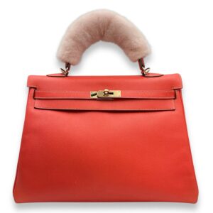 Candy Kelly 35 Rose Jaipur/Gold in Epsom, Permabrass hardware