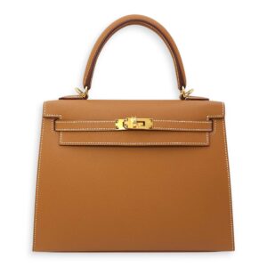 Sellier Kelly 25 Gold in Epsom, Gold hardware