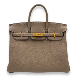 Birkin 25 Etoupe in Togo, Gold hardware