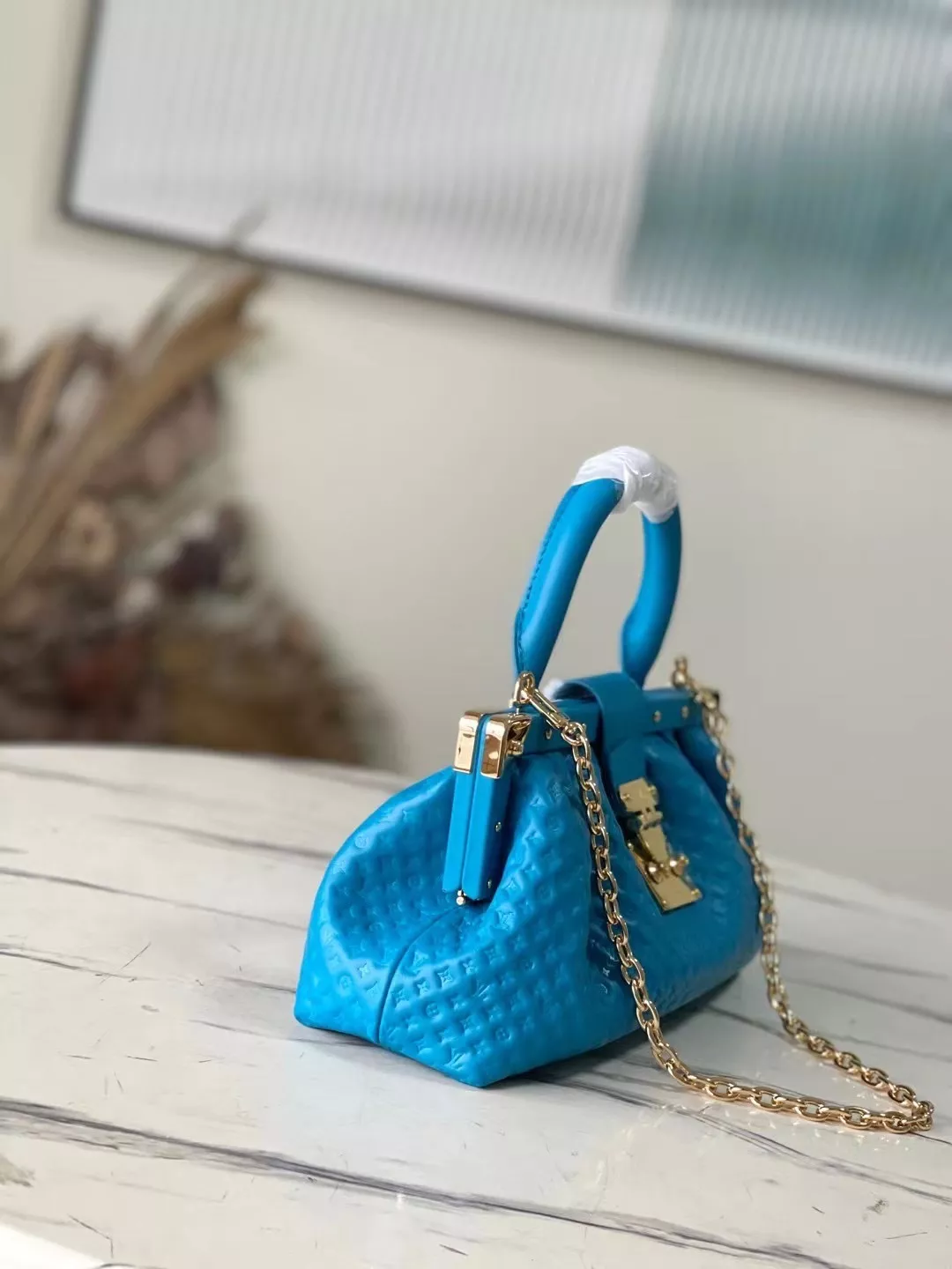 Louis Vuitton Monogram Clutch 'Blue' - ReplicaBags.is - Image 4