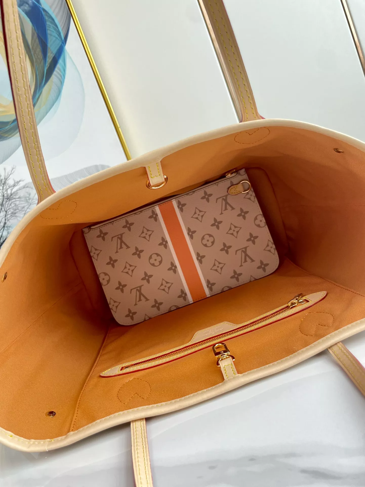 LV Neverfull MM Monopaname - ReplicaBags.is - Image 7