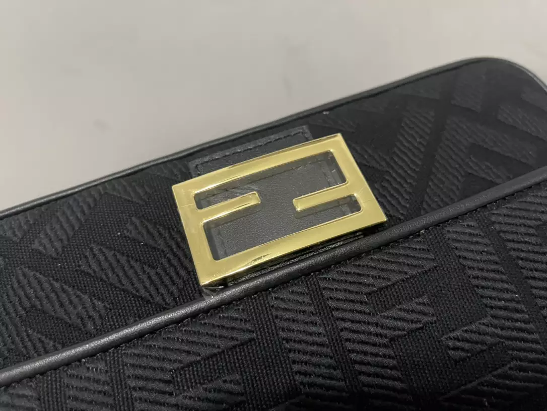 Baguette Black FF Canvas Bag - Repbags.ru - Image 5
