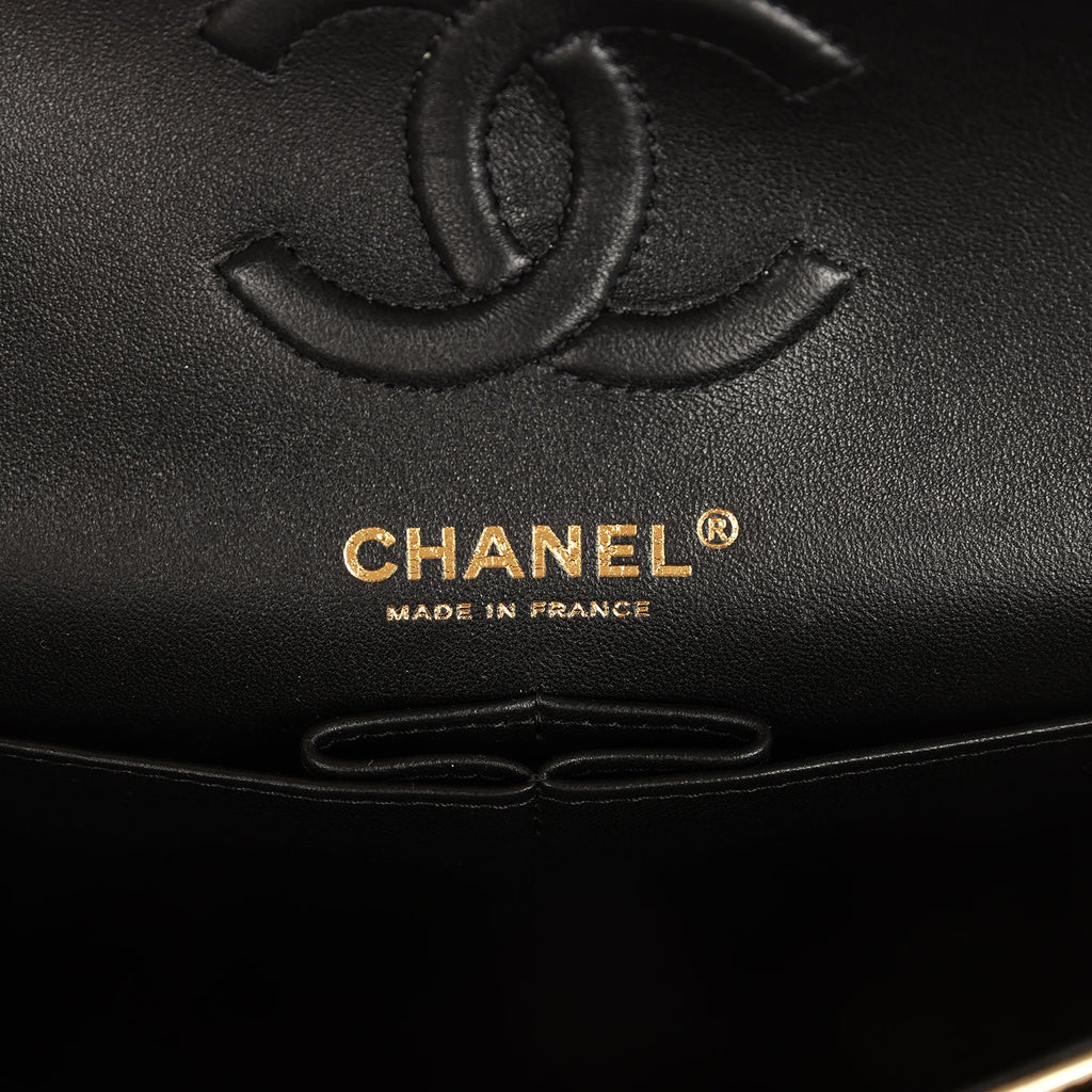 Chanel Small Classic Double Flap Gold Hammered Metallic Calfskin Brushed Gold Hardware - Image 9