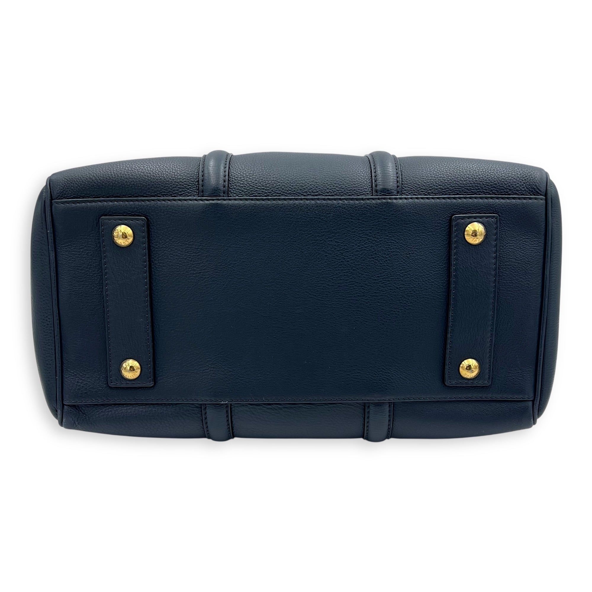 Sofia Coppola Boston Blue Top Handle Bag in Calfskin, Gold hardware - Image 6
