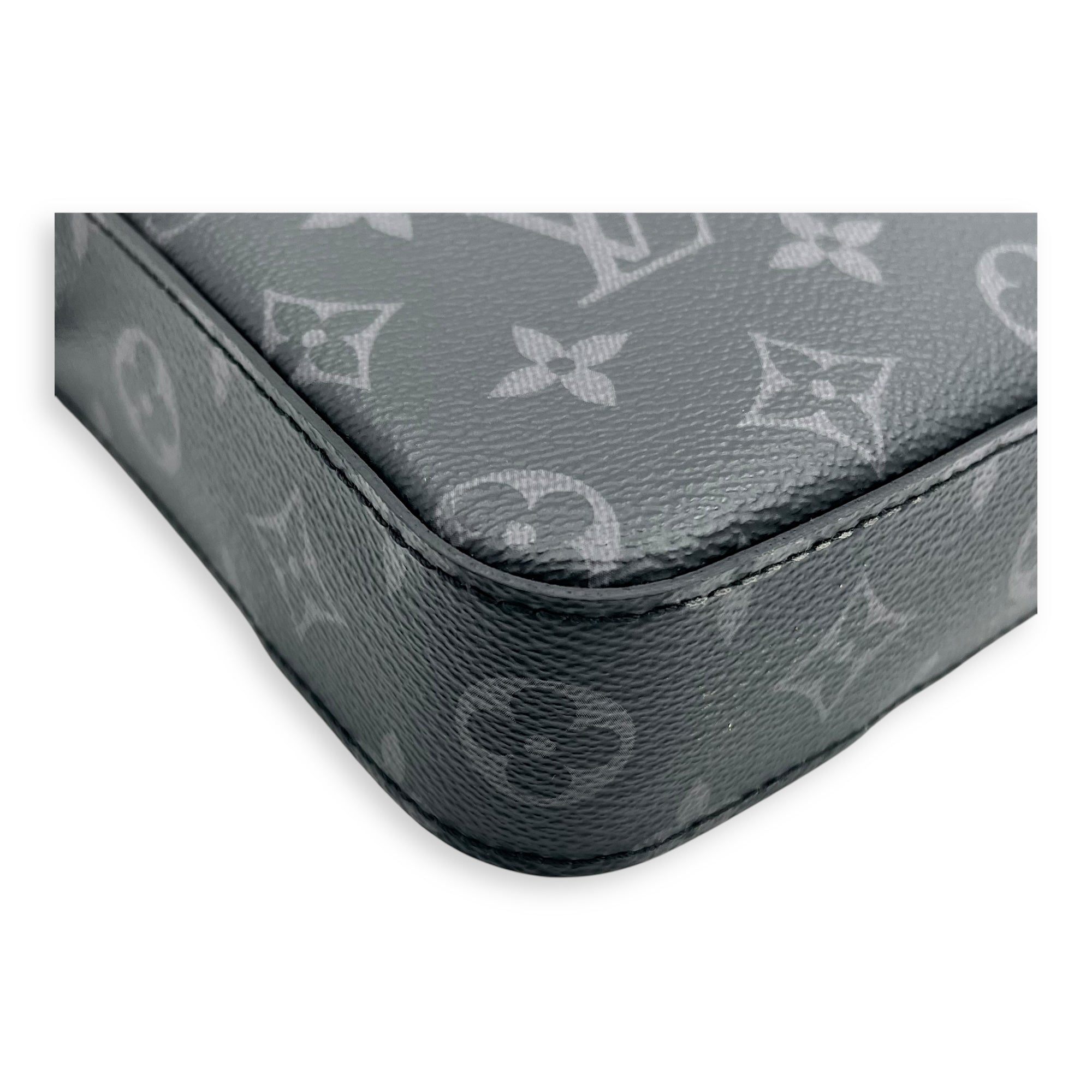 Trio Messenger Eclipse in Monogram Coated Canvas, Silver hardware - Image 7