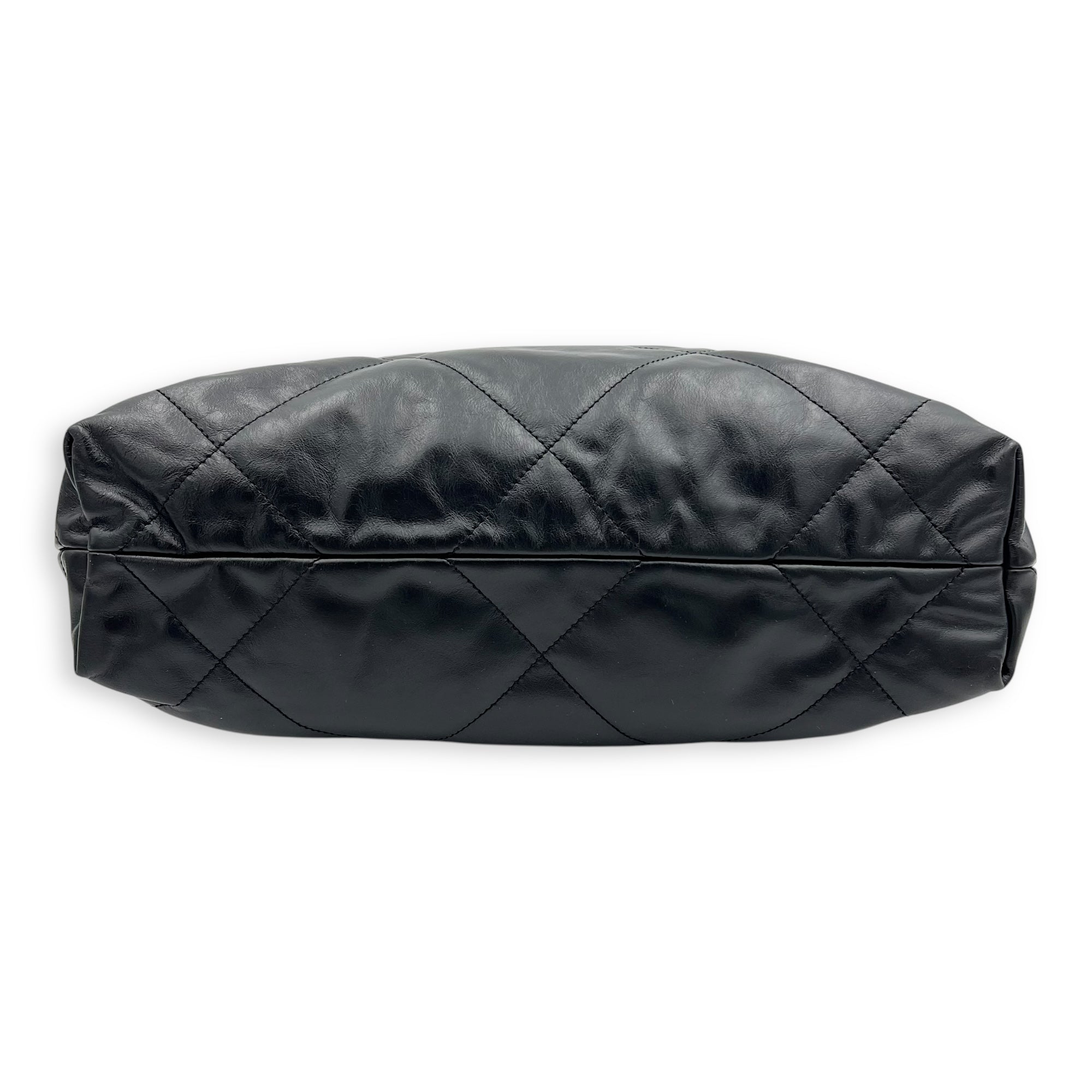 22 Tote Tote Bag Small Black in Calfskin, Gold hardware - Image 6