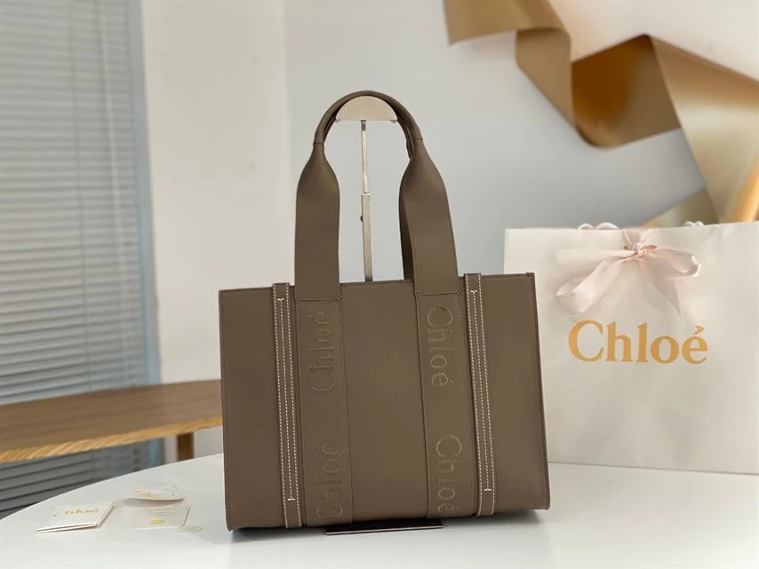 Chloé Medium Woody Tote Bag - MB005 - Image 3