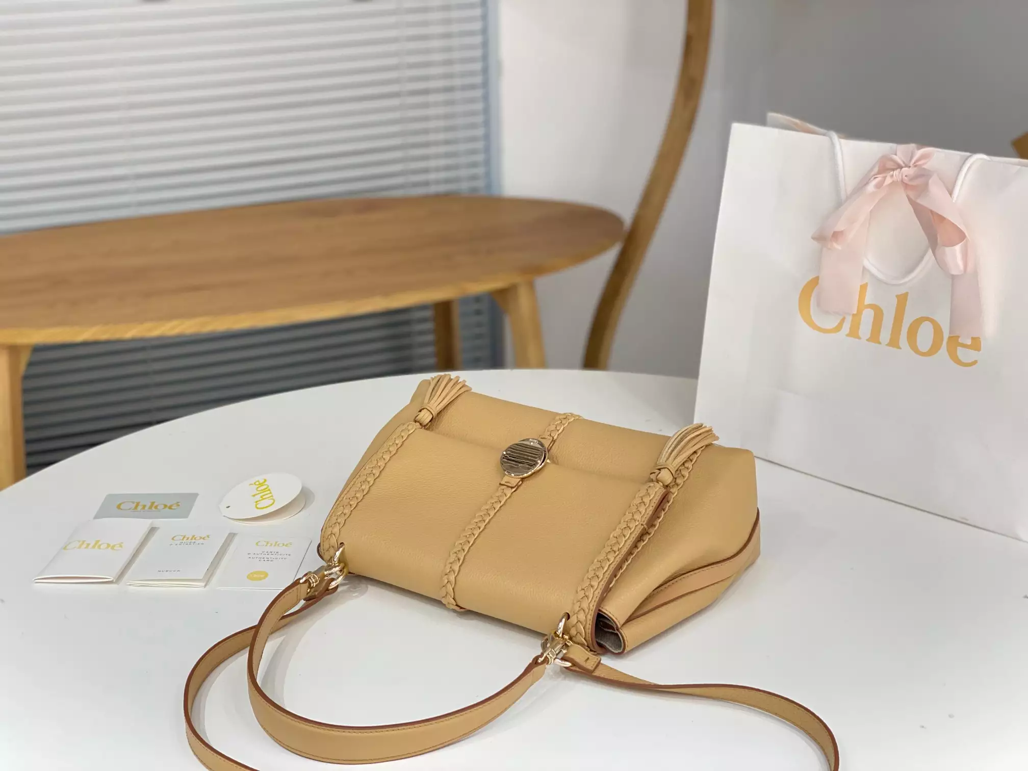 Chloé Penelope Medium Softy Yellow Leather - Repbags.ru - Image 5