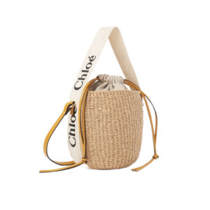 Chloe Small Woody Basket in White/Yellow - Repbags.ru