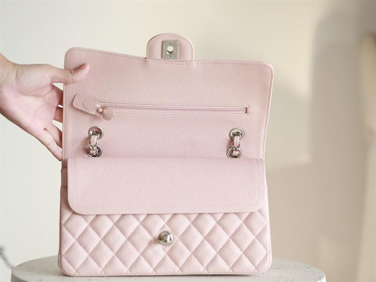 Classic Medium Double Flap Rose Clair - Image 11