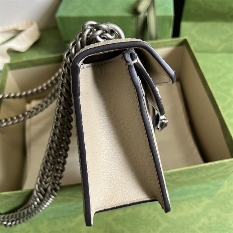 Dionysus GG small bag Beige and white GG Supreme canvas - GB100 - Image 9