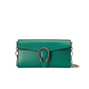 Dionysus small shoulder bag Green leather - GB098