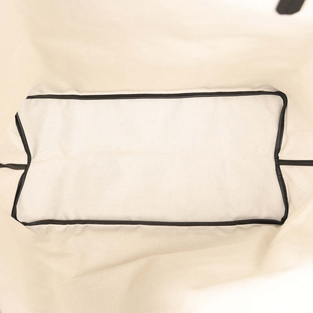 Goyard Limited Edition Black Goyardine Canvas Blue Lettres Camouflage Saint Louis GM Tote Bag Palladium Hardware - Image 7