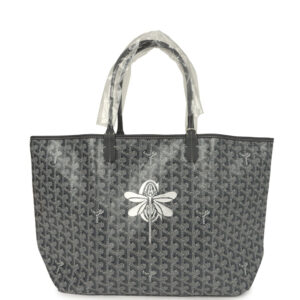 Goyard Goyardine Grey Saint Louis PM Tote Bag Palladium Hardware