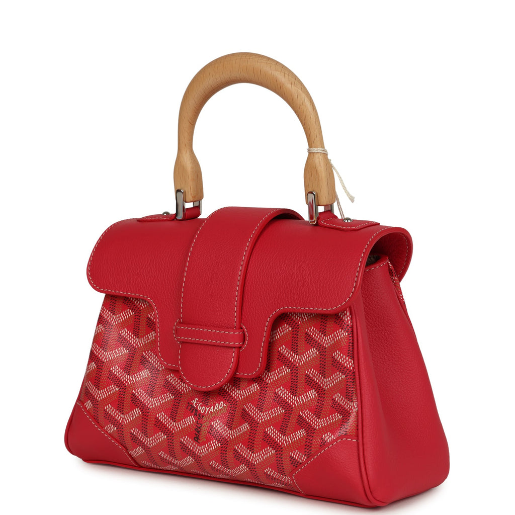 Goyard Goyardine Canvas Fuchsia Soft Saigon Mini Palladium Hardware - Image 6