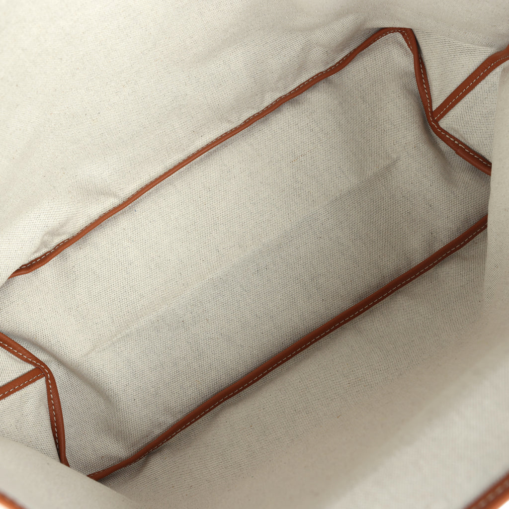 Goyard Goyardine Black and Brown Saint Louis PM Tote Bag Palladium Hardware - Image 9