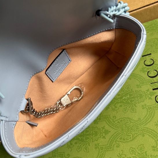 GG Marmont belt bag Pale blue leather - GB072 - Image 10