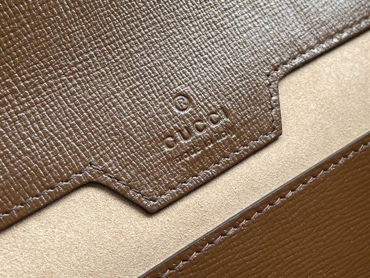 Gucci Horsebit 1955 small bag Beige and ebony - Image 9