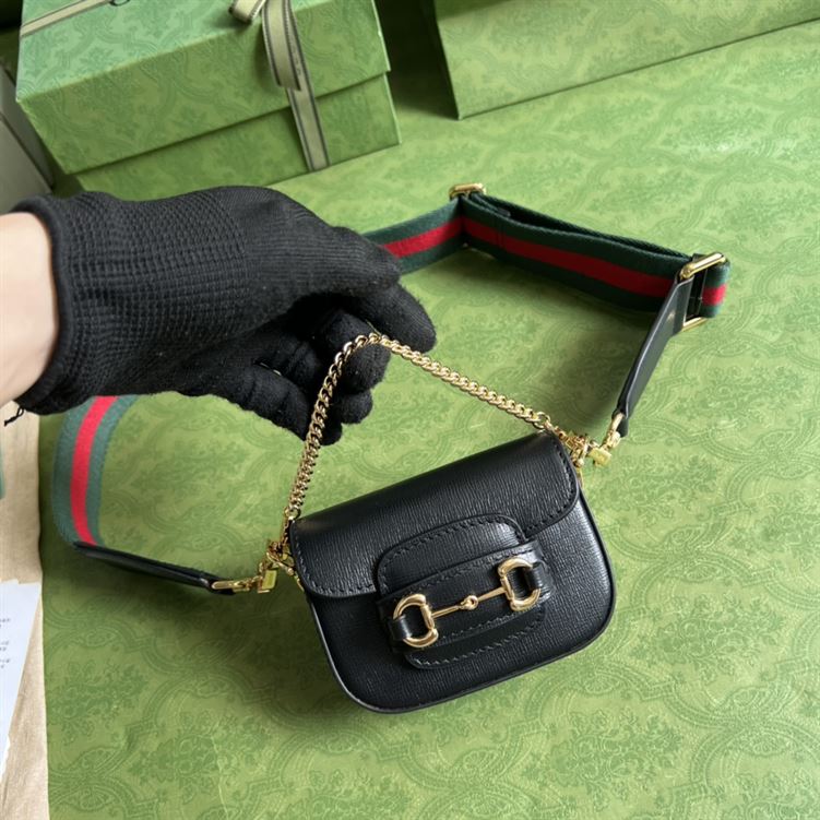 Gucci Horsebit 1955 strap wallet Black leather - Image 4
