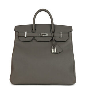 Hermes HAC Birkin 40 Etain Togo Palladium Hardware