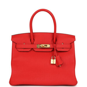 Hermes Birkin 30 Rouge de Coeur Togo Gold Hardware