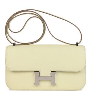 Hermes Constance Elan Jaune Milton Epsom Palladium Hardware