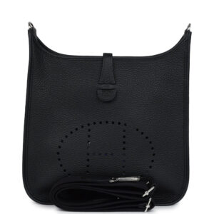 Hermes Evelyne III PM Black Clemence Palladium Hardware