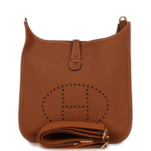 Hermes Evelyne III PM Gold Clemence Gold Hardware