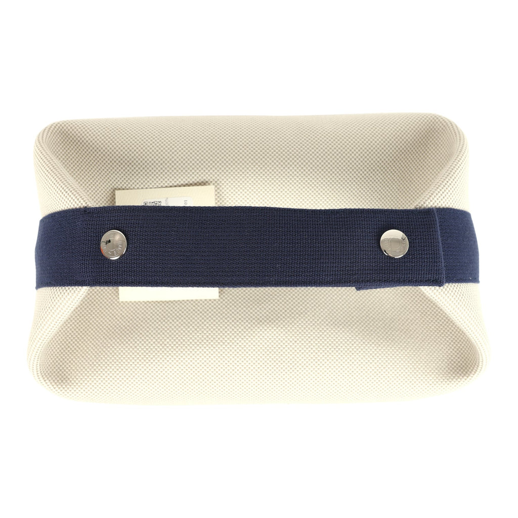 Hermes Bride A Brac Cabriole GM Gris Perle and Bleu Canvas Palladium Hardware - Image 9