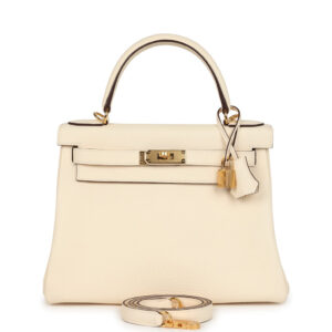 Hermes Kelly Retourne 28 Nata Clemence Gold Hardware
