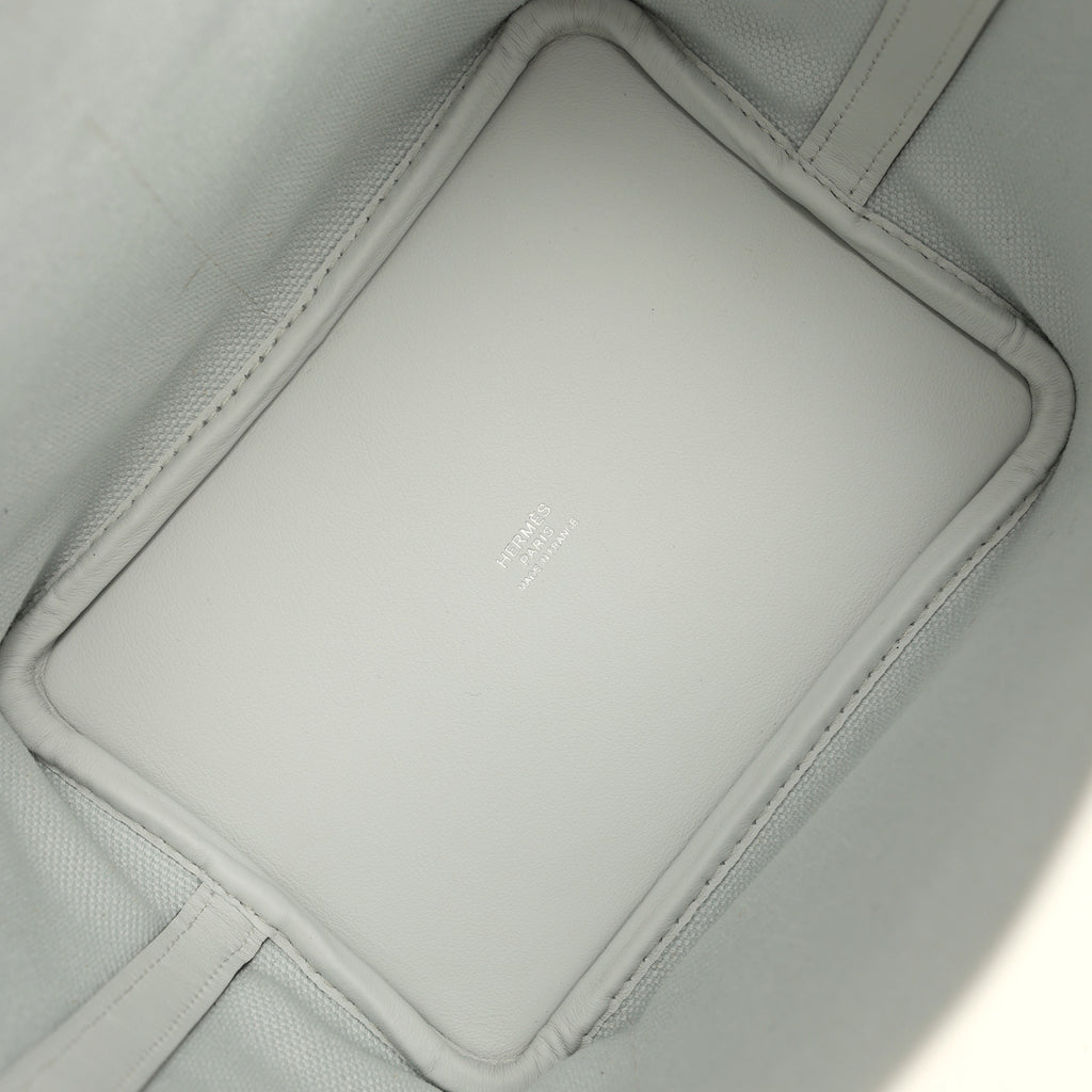 Hermes Picotin Cargo 18 Gris Platine Toile Canvas and Swift Palladium Hardware - Image 8